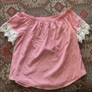 Off the shoulder shirt